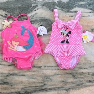 🏊‍♂️ two one piece swimsuits for babygirls